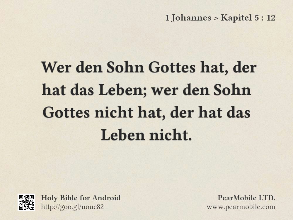 1 Johannes, Kapitel 5:12